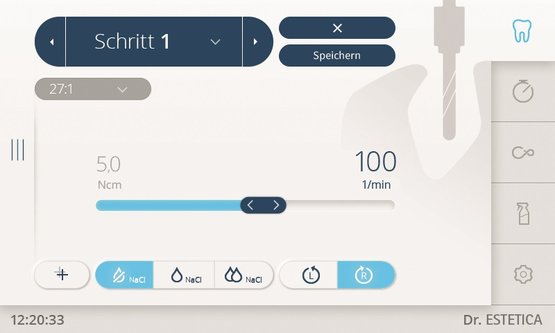 KaVo uniQa Display Chirurgiefunktion
